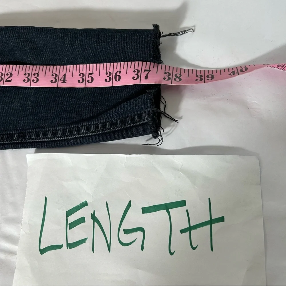 All Saints Dax Cigarette Skinny Jeans‎ Actual Size 24X26 Ankle Black Stretch